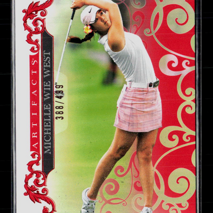 2026 Upper Deck Artifacts Golf Michelle Wie West #17 Red 388/499