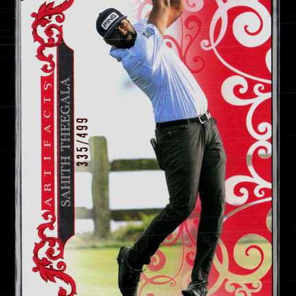 2026 Upper Deck Artifacts Golf Sahith Theegala #12 Red 335/499
