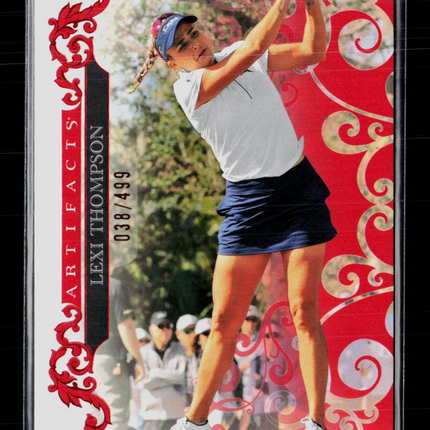 2026 Upper Deck Artifacts Golf Lexi Thompson #32 Red 038/499