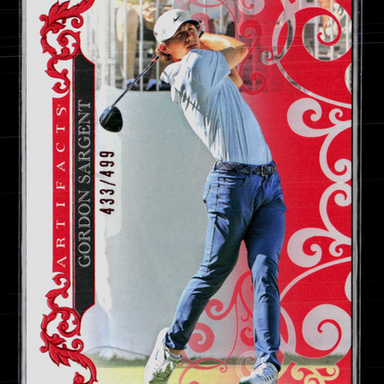 2026 Upper Deck Artifacts Golf Gordon Sargent #36 Red 433/499