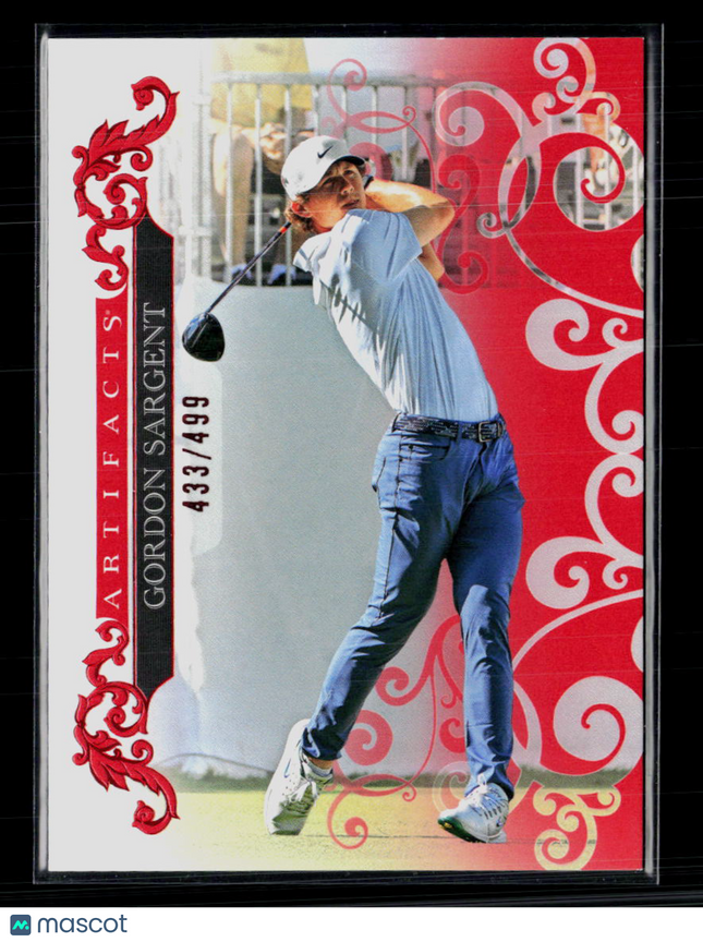 2026 Upper Deck Artifacts Golf Gordon Sargent #36 Red 433/499