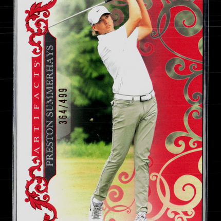 2026 Upper Deck Artifacts Golf Preston Summerhays #39 Red 364/499