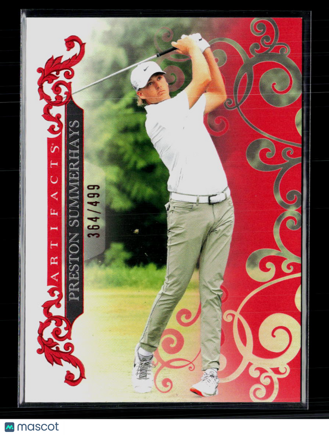 2026 Upper Deck Artifacts Golf Preston Summerhays #39 Red 364/499