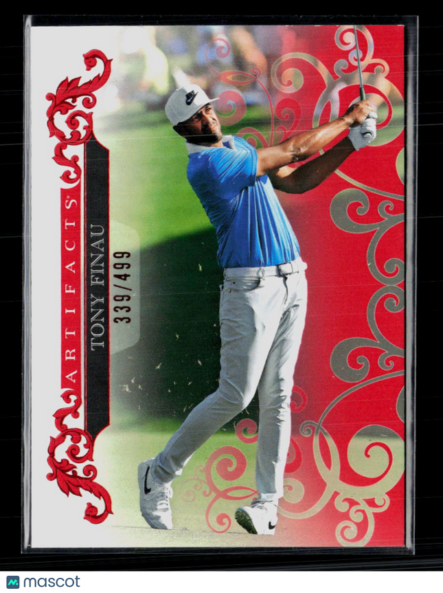 2026 Upper Deck Artifacts Golf Tony Finau #10 Red 339/499