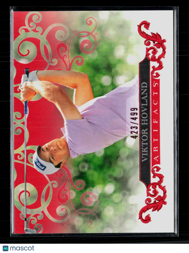 2026 Upper Deck Artifacts Golf Viktor Hovland #46 Red 423/499