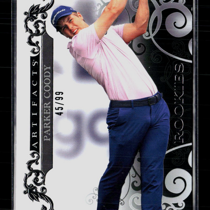 2026 Upper Deck Artifacts Golf Parker Coody #68 Black 45/99 RC