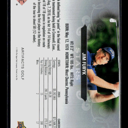 2024 Upper Deck Artifacts Golf Stars Jim Furyk #85 020/199