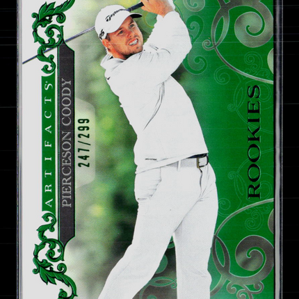 2026 Upper Deck Artifacts Golf Pierceson Coody #69 Green 247/299 RC