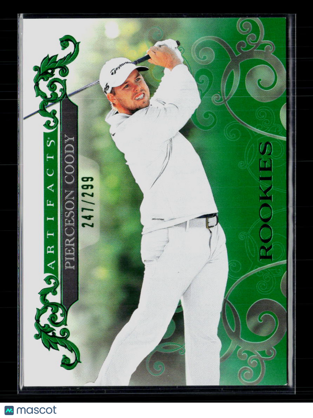 2026 Upper Deck Artifacts Golf Pierceson Coody #69 Green 247/299 RC