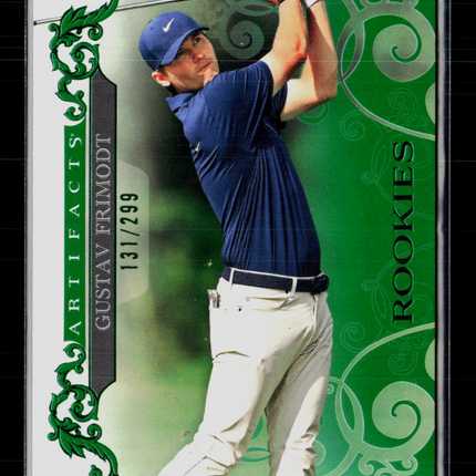 2023 Upper Deck Artifacts Golf Gustav Frimodt #63 Green 131/299 RC