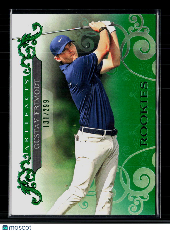 2023 Upper Deck Artifacts Golf Gustav Frimodt #63 Green 131/299 RC