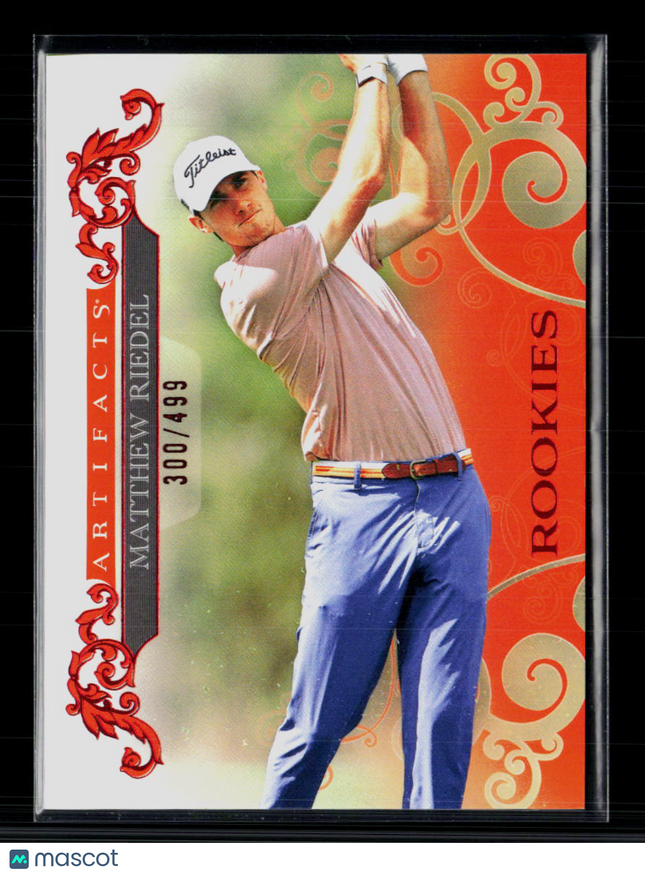 2026 Upper Deck Artifacts Golf Matthew Riedel #76 Red 300/499 RC