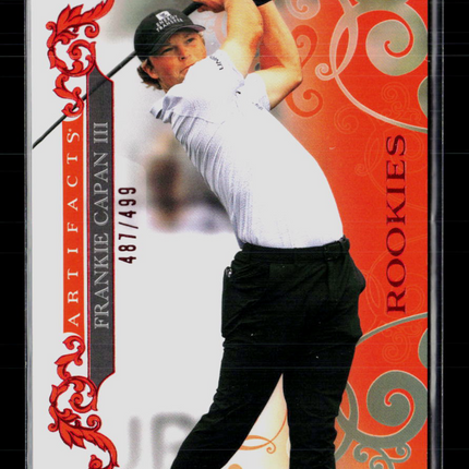 2026 Upper Deck Artifacts Golf Frankie Capan III #66 Red 487/499 RC