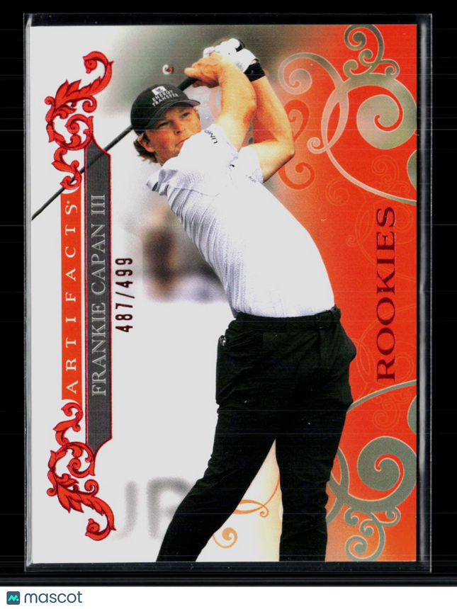 2026 Upper Deck Artifacts Golf Frankie Capan III #66 Red 487/499 RC