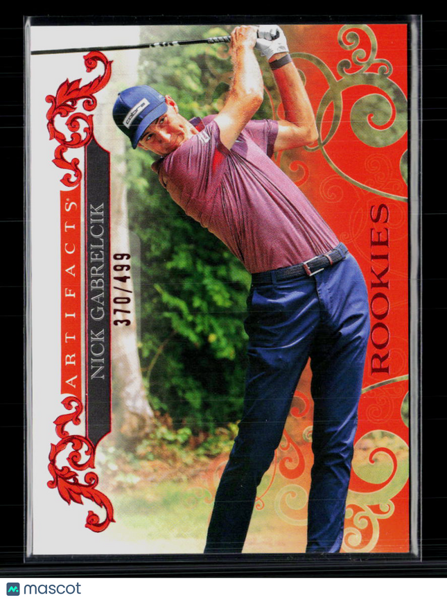 2026 Upper Deck Artifacts Golf Nick Gabrelcik #73 Red 370/499 RC