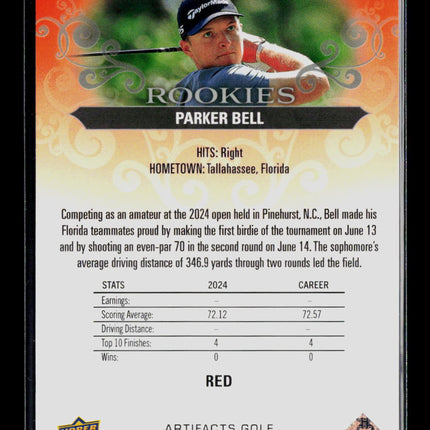 2026 Upper Deck Artifacts Golf Parker Bell #52 Red 304/499 RC