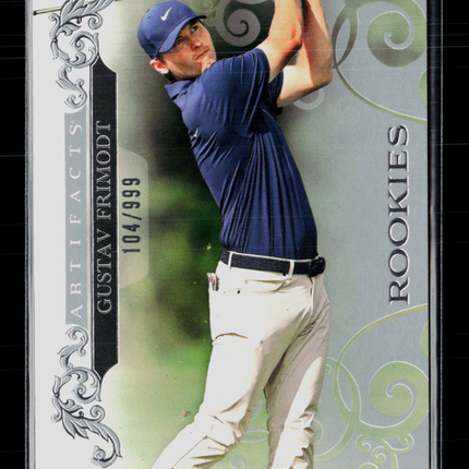 2026 Upper Deck Artifacts Golf Gustav Frimodt #63 104/999 RC