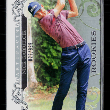 2026 Upper Deck Artifacts Golf Nick Gabrelcik #73 022/999 RC