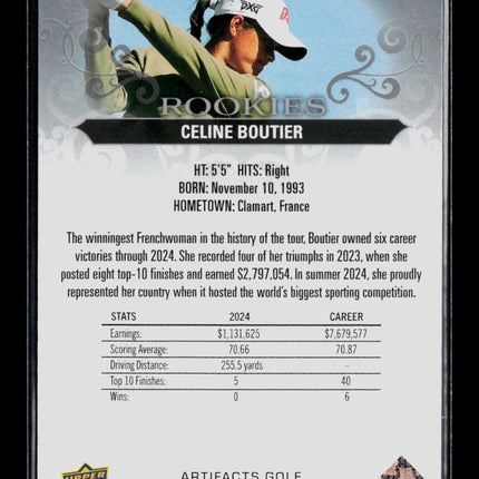 2026 Upper Deck Artifacts Golf Celine Boutier #53 457/999 RC