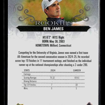 2024 Upper Deck Artifacts Golf Ben James #72 812/999 RC