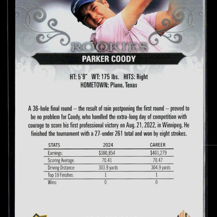 2026 Upper Deck Artifacts Golf Parker Coody #68 /999 RC
