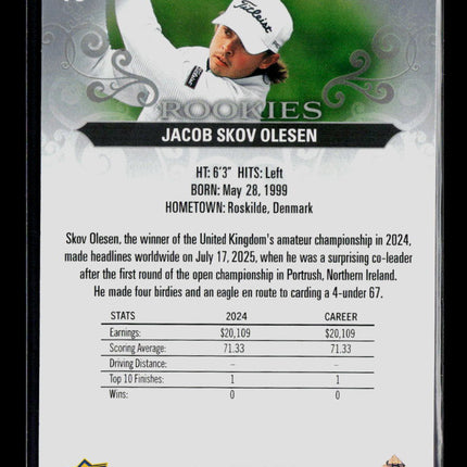 2026 Upper Deck Artifacts Golf Jacob Skov Olesen #78 /999 RC