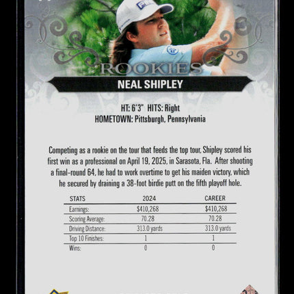 2026 Upper Deck Artifacts Golf Neal Shipley #71 /999 RC