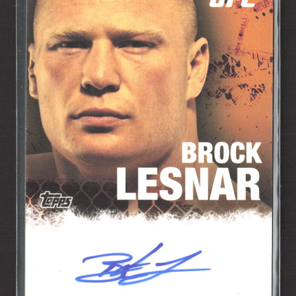 2010 Topps UFC Brock Lesnar #FA-BL Auto