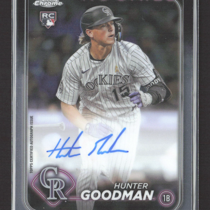 2024 Topps Chrome Hunter Goodman #RA-HG RC Auto