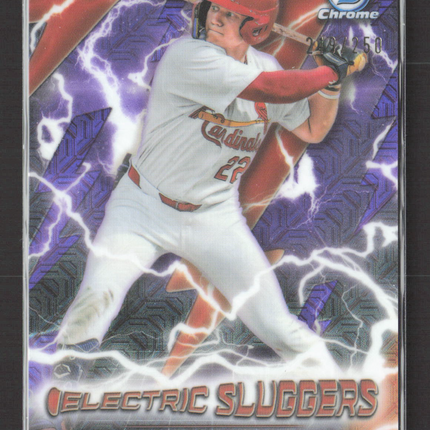2026 Bowman Chrome Electric Sluggers JJ Wetherholt #ES-12 Purple Refractor /250
