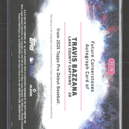 2025 Topps Pro Debut Future Cornerstones Travis Bazzana #FC-TB 31/50 Auto Gold