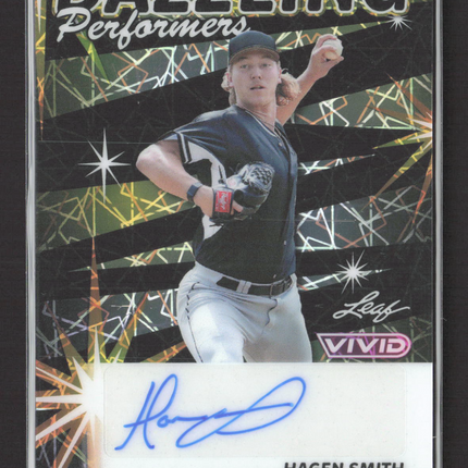 2024 Leaf Vivid Dazzling Performers Hagen Smith #DP-HS1 1/1 Auto