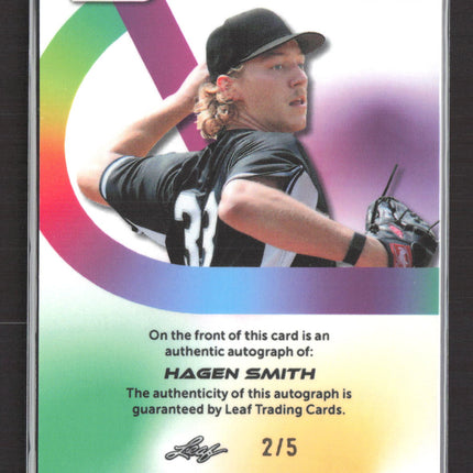 2024 Leaf Vivid Hagen Smith #BA-HS1 2/5 Auto