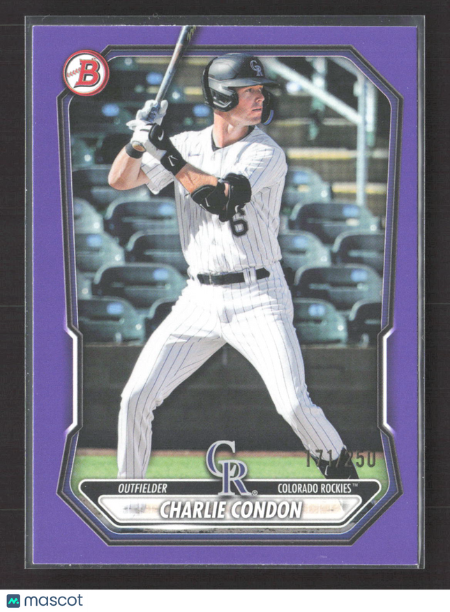 2026 Bowman Charlie Condon #BP-46 Purple /250