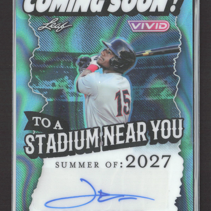 2025 Leaf Vivid Coming Soon Leo De Vries #CA-LDV Auto /10