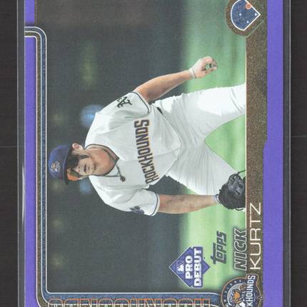 2025 Topps Pro Debut Nick Kurtz #PD-1 Purple /299