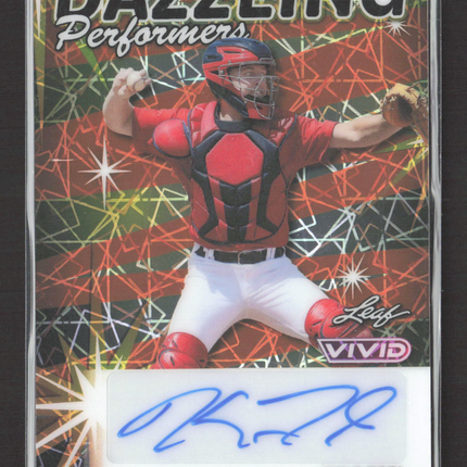 2024 Leaf Vivid Dazzling Performers Kyle Teel #DP-KT1 1/1 Auto
