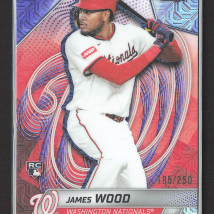 2025 Bowman's Best James Wood #24 Purple Refractor RC 185/250