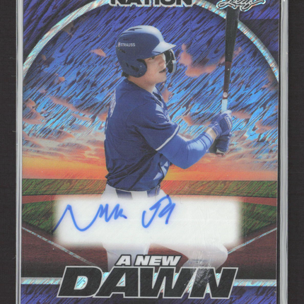 2025 Leaf Baseball Nation A New Dawn Mike Sirota #NA-MS1 Blue 6/8 Auto