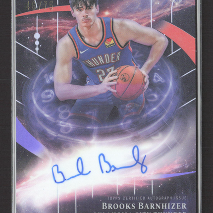 2025 Topps Midnight Stroke of Midnight Brooks Barnhizer #SMR-BB 46/75 Auto
