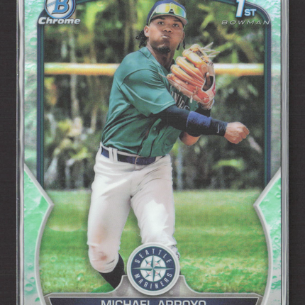 2023 Bowman Chrome Michael Arroyo #BCP-63 Lunar Glow Refractor 1st Bowman