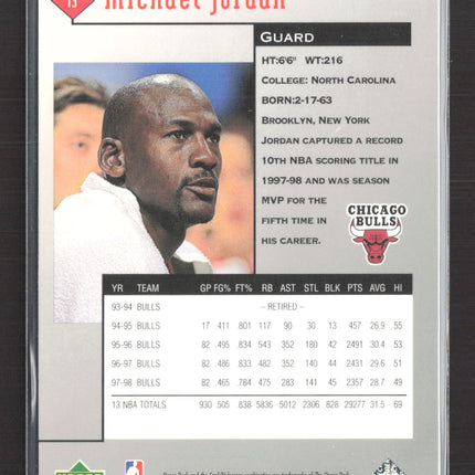 1999 Upper Deck Black Diamond Michael Jordan #13