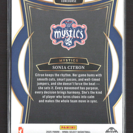 2025 Panini Select WNBA Prizm Concourse Sonia Citron #83 Tiger Stripe RC