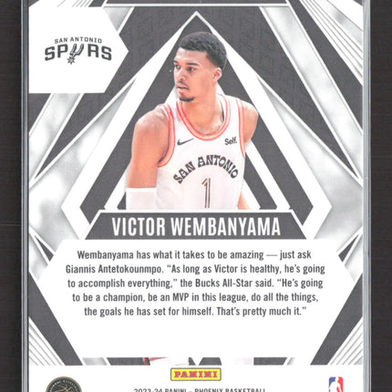 2023 Panini Phoenix Paragon Victor Wembanyama #13 RC Teal Lazer