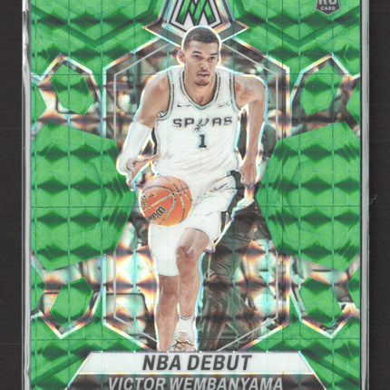 2023 Panini Mosaic Prizm Victor Wembanyama #257 Green RC