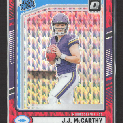 2024 Panini Donruss Optic J.J. McCarthy #303 Red