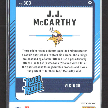 2024 Panini Donruss Optic J.J. McCarthy #303 Red