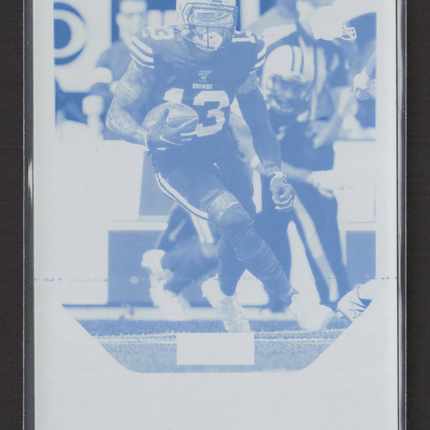 2019 Panini Playbook Odell Beckham Jr. #22 Cyan Printing Plate 1/1