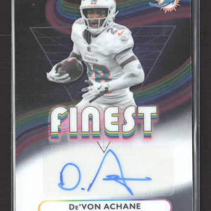 2025 Topps Finest De'Von Achane #FA-DA Auto