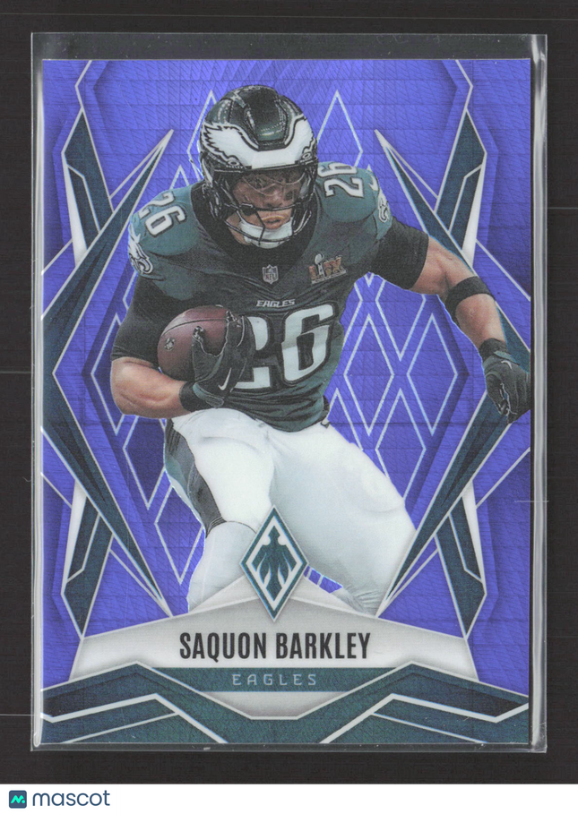 2025 Panini Phoenix Football Saquon Barkley #77 Purple 140/249